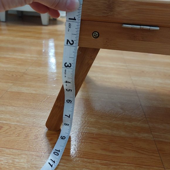 Bamboo Bed Breakfast Tray Bed Trays for Eating with Folding Legs Working In Bed - Picture 5 of 9